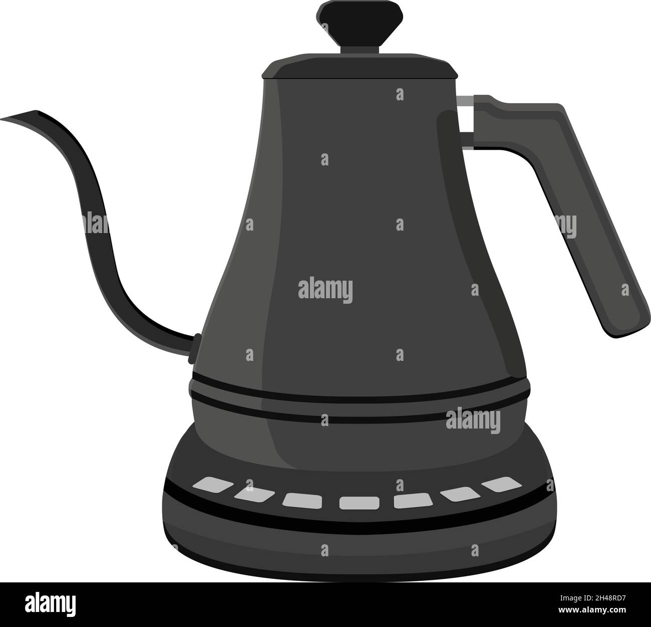 Electric kettle, illustration, vector on a white background. Stock Vector