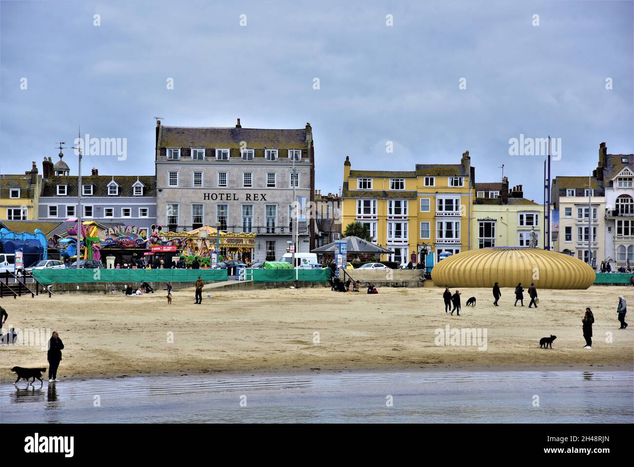 Weymouth a seaside town on the English channel coast , England, the third largest settlement in Dorset. Pictures taken October 2021 Stock Photo