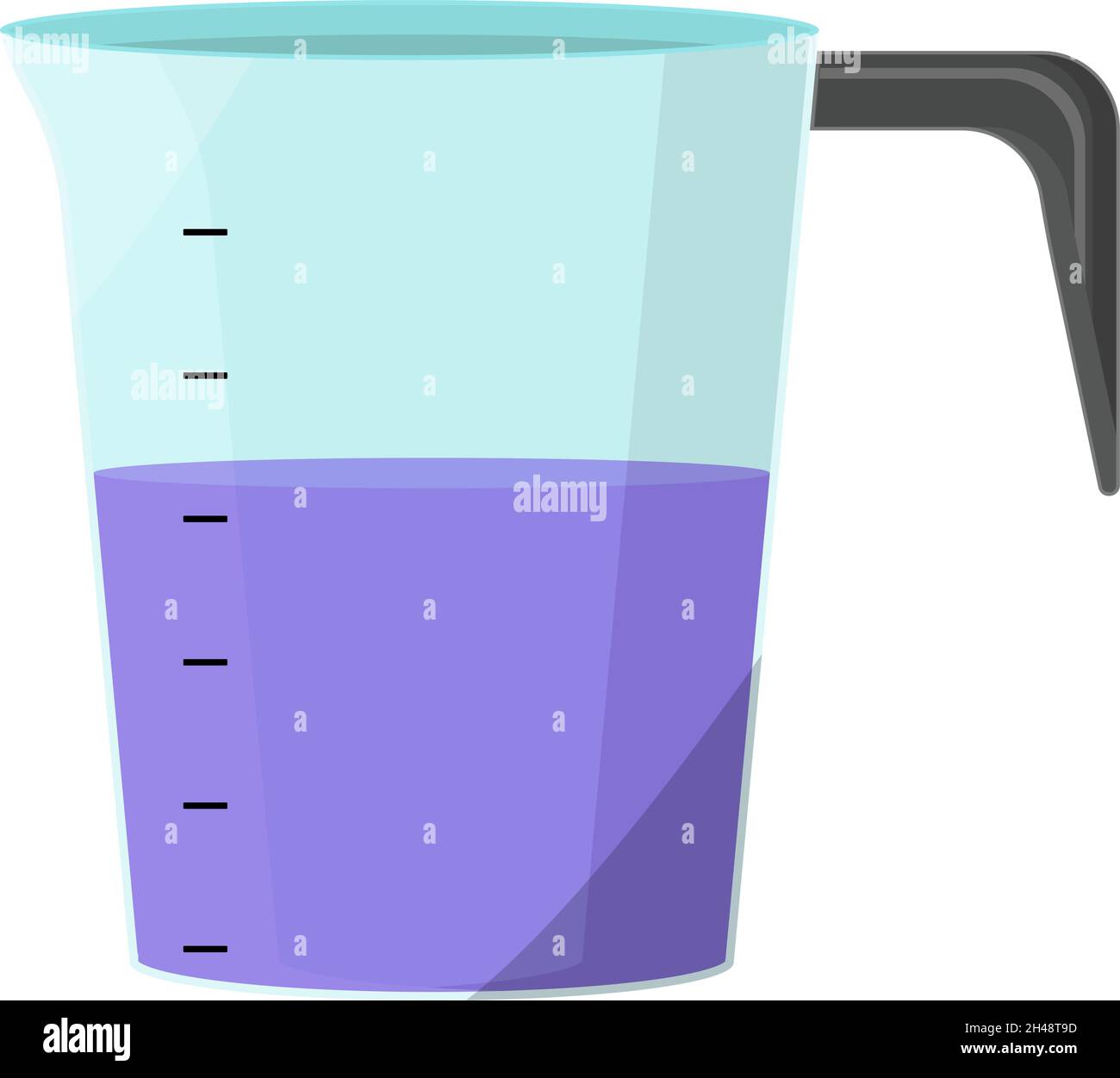 Measuring cup and water Stock Vector Images - Alamy
