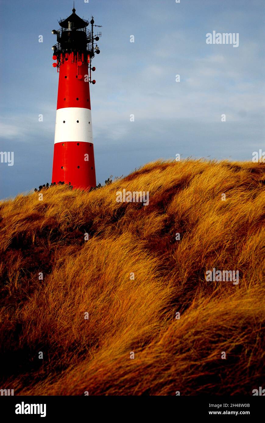 The lighthouse in Hörnum Sylt Island North Sea Stock Photo