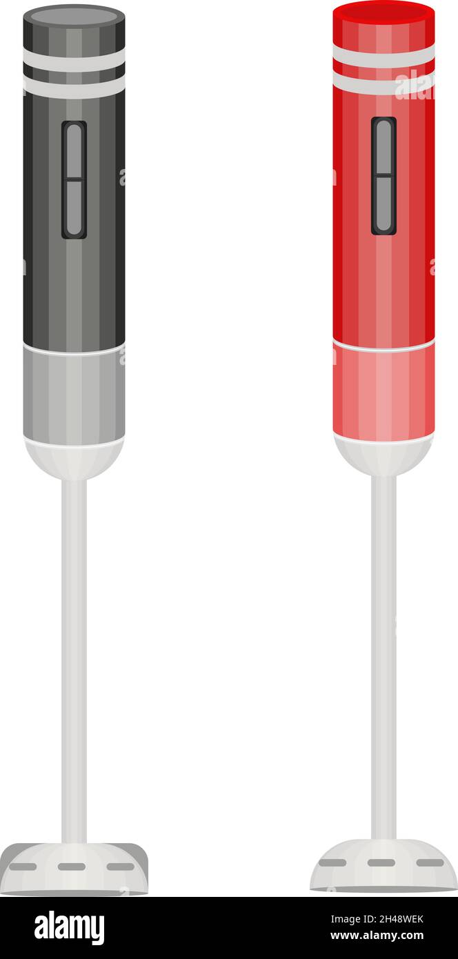 Hand mixer, illustration, vector on a white background. Stock Vector