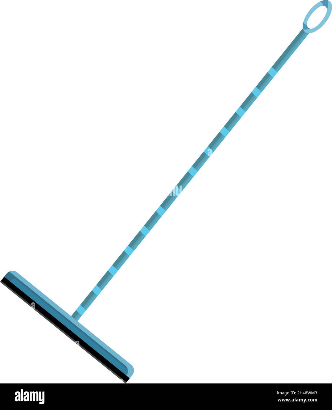 Long handle, illustration, vector on a white background. Stock Vector