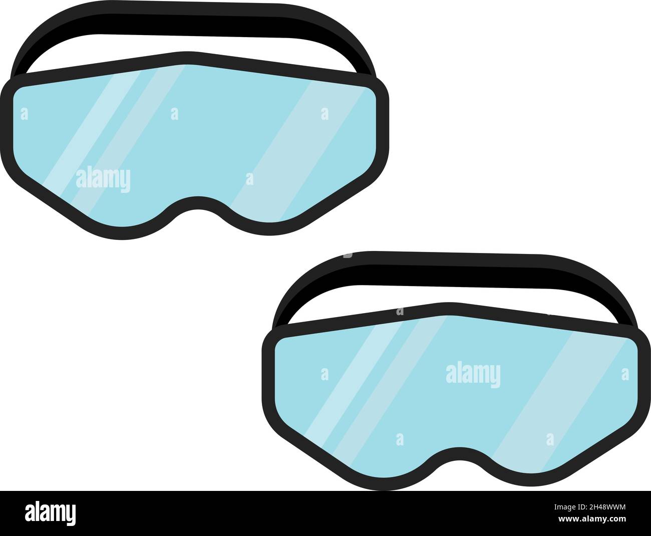 Protective goggles Stock Vector Images - Alamy