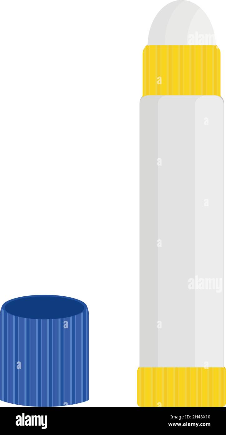 Glue stick, illustration, vector on a white background. Stock Vector