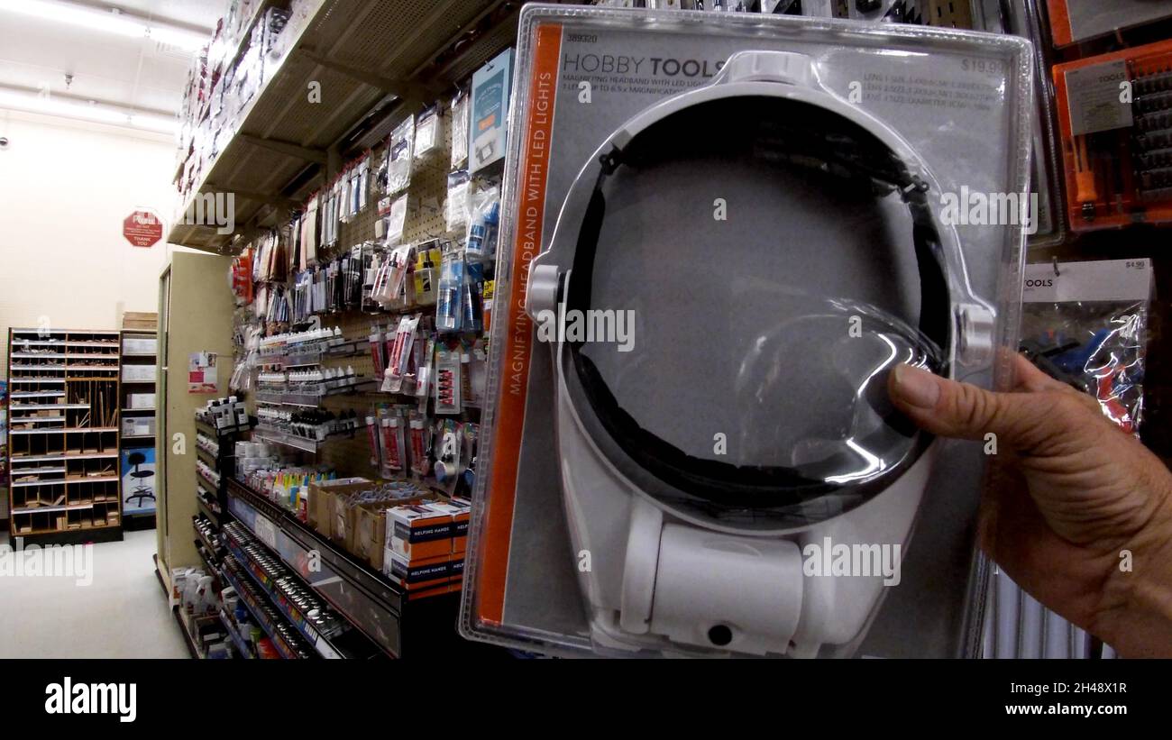 Augusta, Ga USA 08 12 21 Hobby Lobby retail store interior Robert C