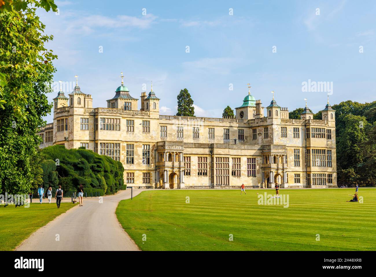Audley End House, a largely early 17th-century Jacobean country house near Saffron Walden, Essex, England Stock Photo
