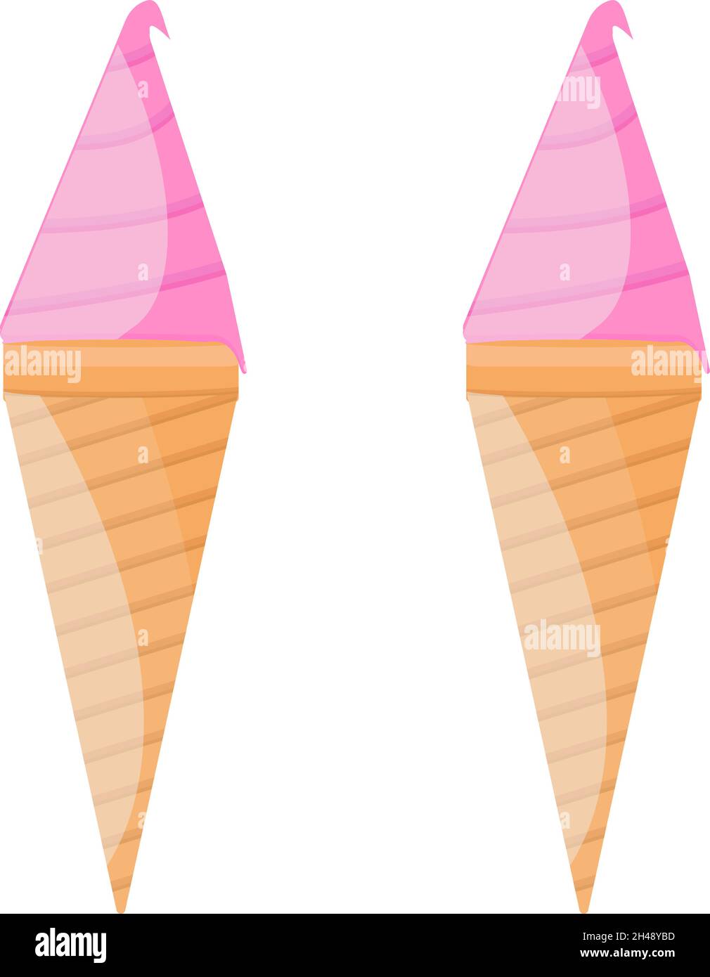 Minimal ice cream vector hi-res stock photography and images - Alamy