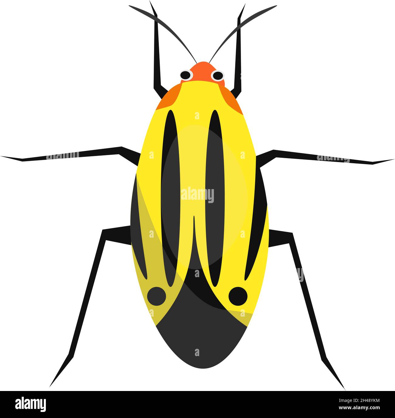 Plant bug, illustration, vector on a white background Stock Vector