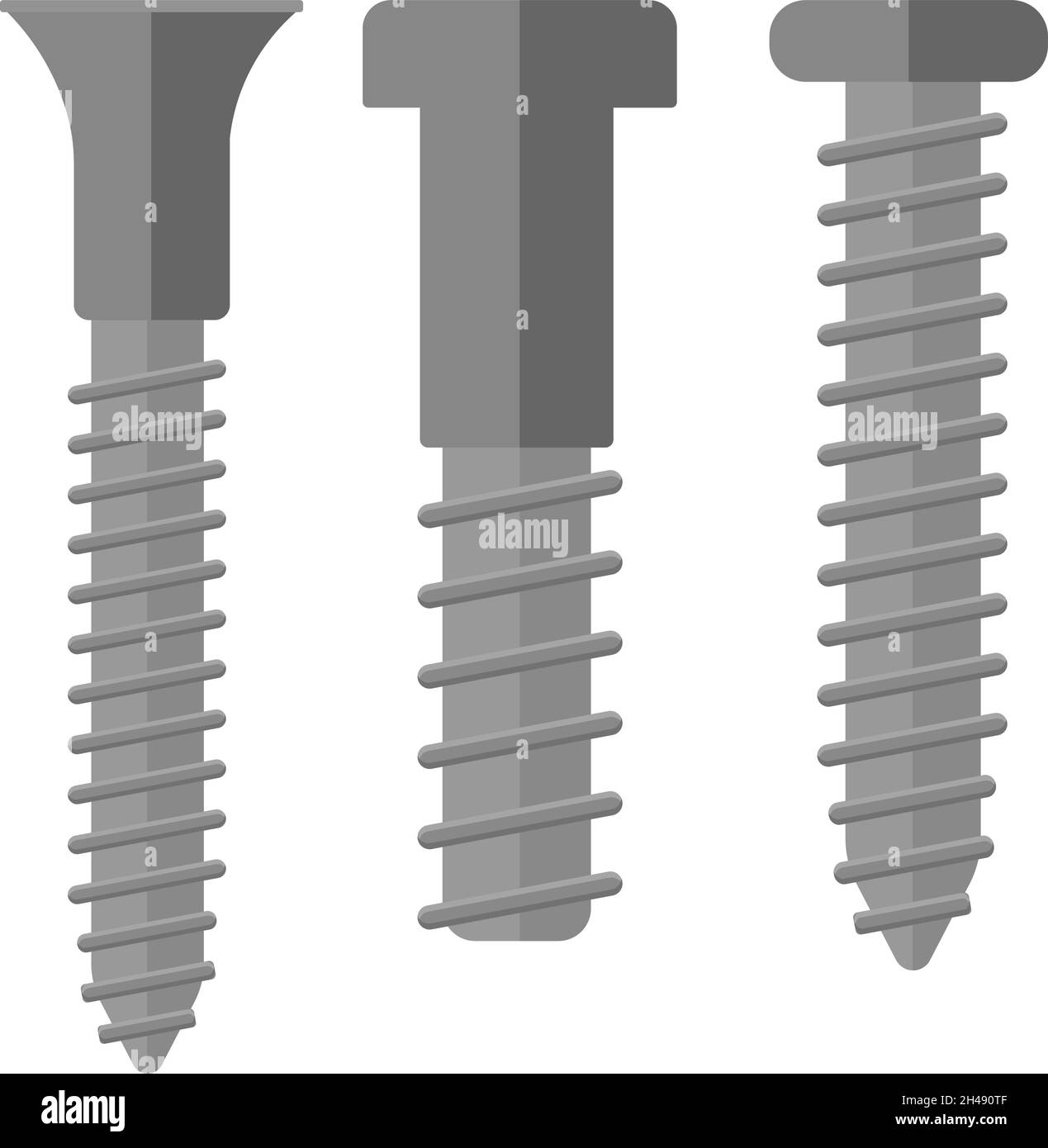 Cartoon illustration metal nut head hires stock photography and images