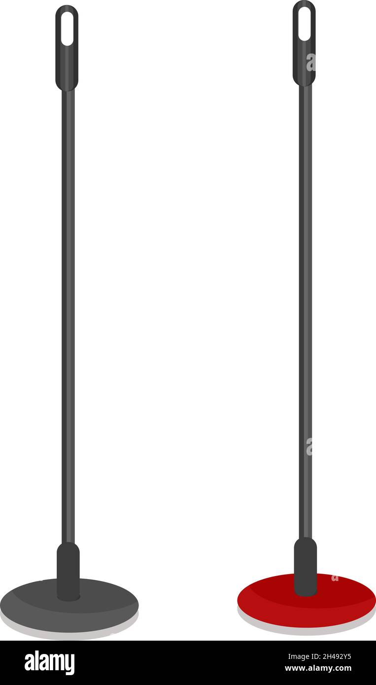 Floor electrical wiper, illustration, vector on a white background. Stock Vector