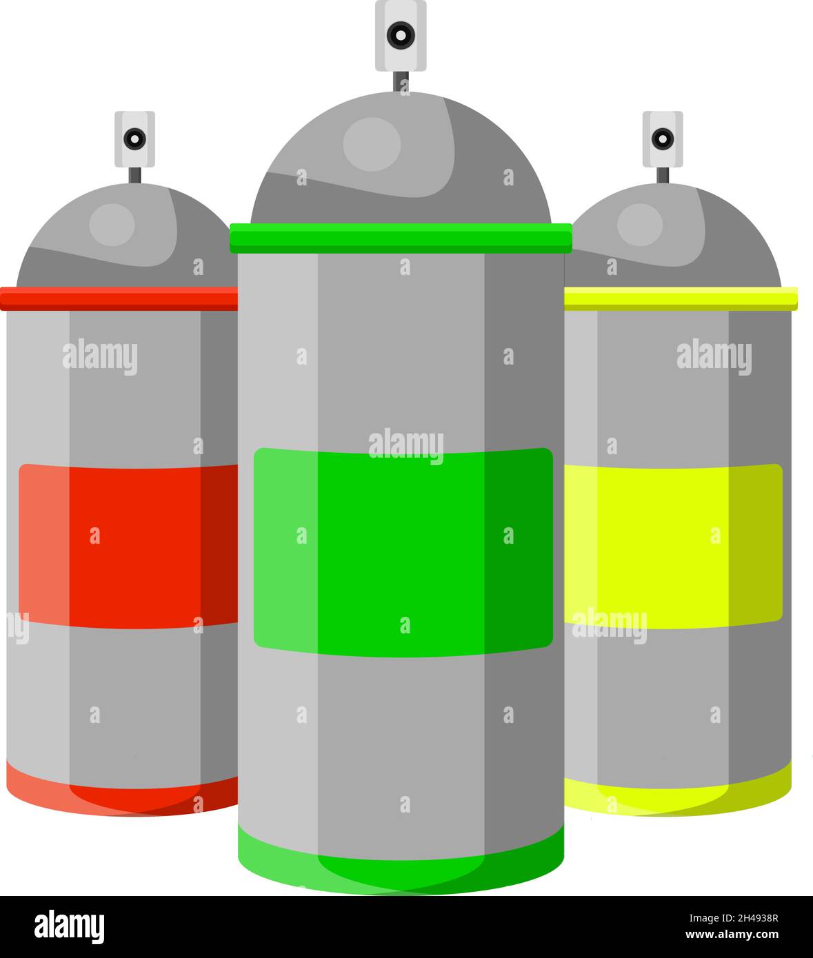 Graffiti bottle, illustration, vector on a white background. Stock Vector