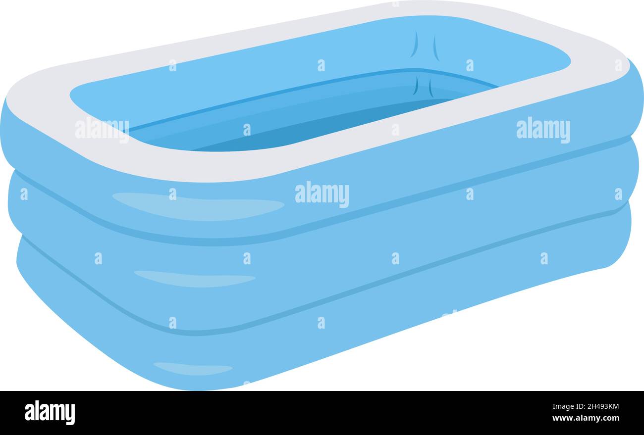 Swimming pool, illustration, vector on a white background. Stock Vector