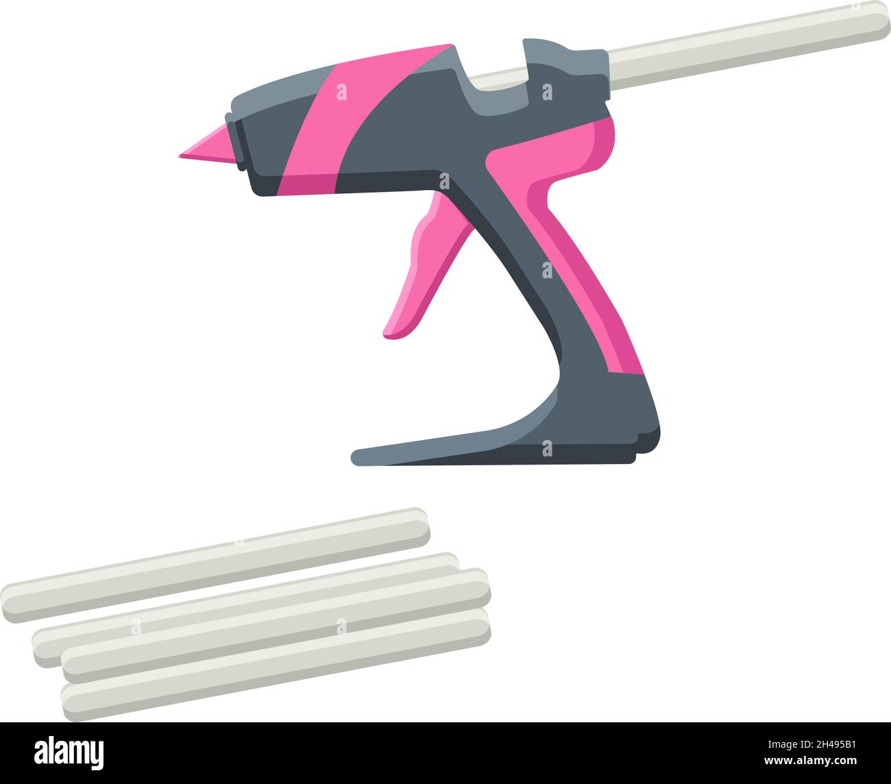 Handle pistol isolated Stock Vector Images - Alamy