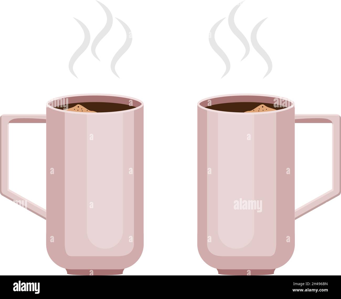 Pink coffee Stock Vector Images - Alamy
