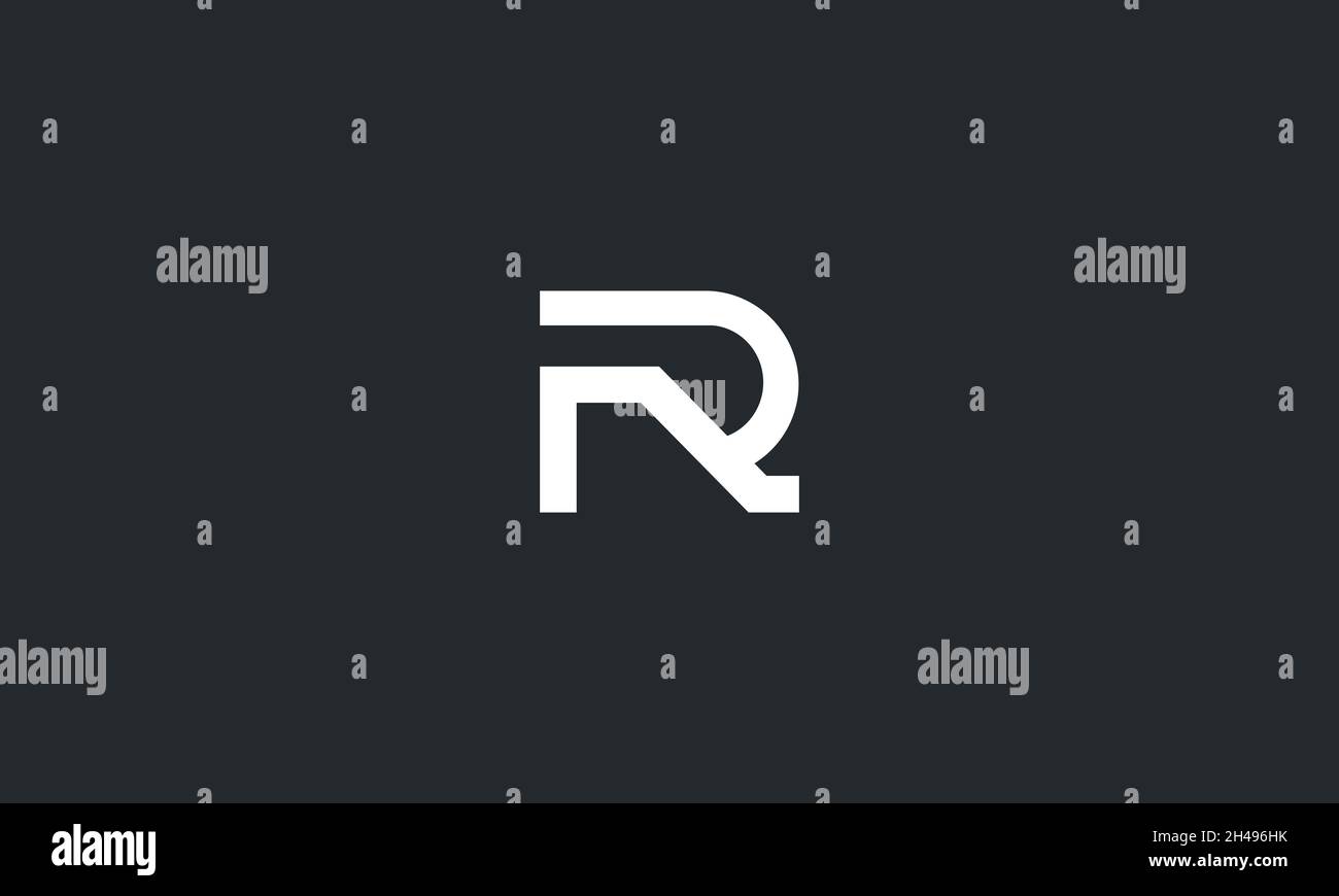 LETTER R LOGO DESIGN WITH NEGATIVE SPACE EFFECT FOR ILLUSTRATION USE ...