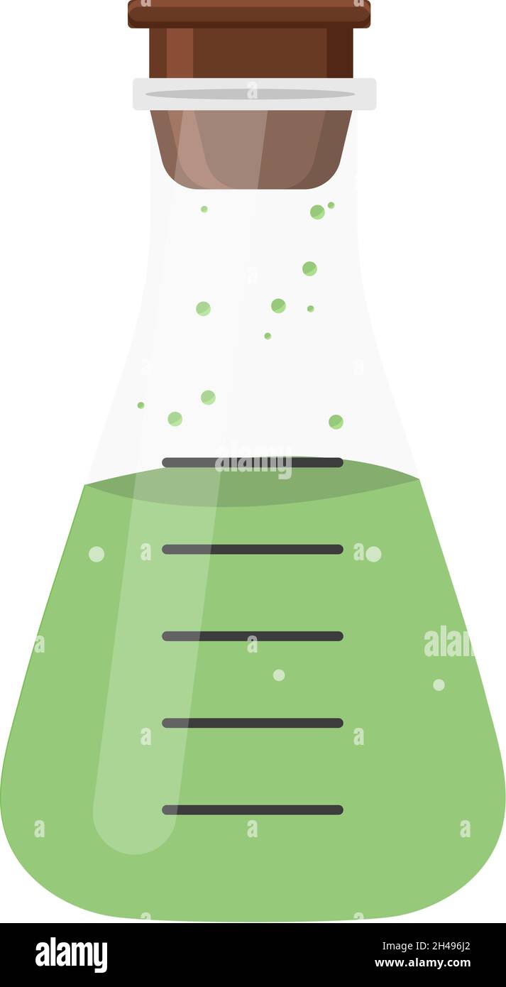 Conical flask bottle, illustration, vector on a white background Stock Vector Image & Art Alamy