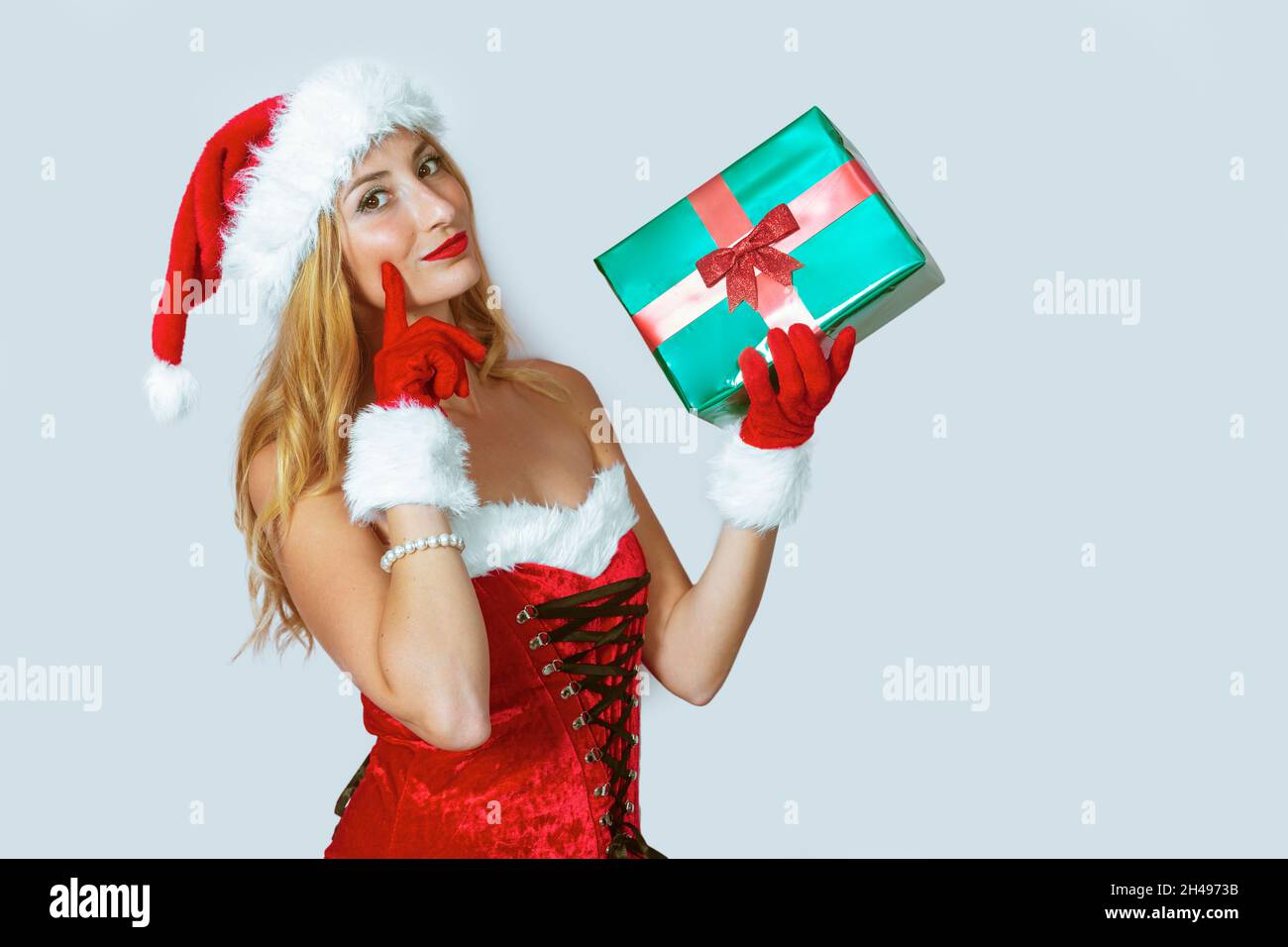 Santa claus white long haired hi-res stock photography and images - Alamy