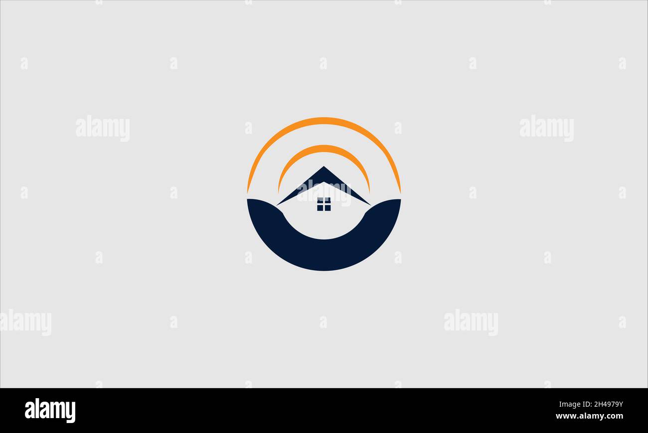 LETTER O LOGO WITH REAL ESTATE ICON FOR ILLUSTRATION USE Stock Vector ...