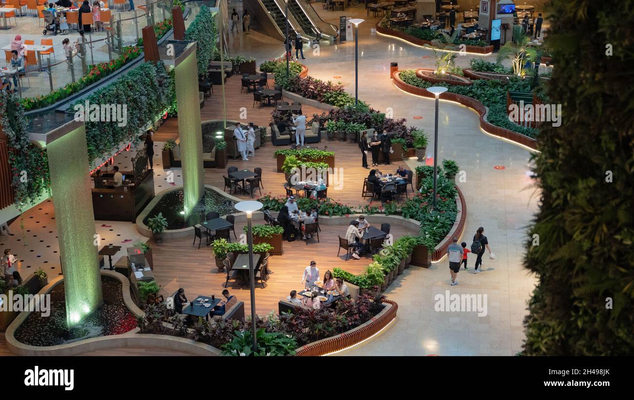 Mall of qatar, Doha,Qatar 01 November 2011 People dining in one of