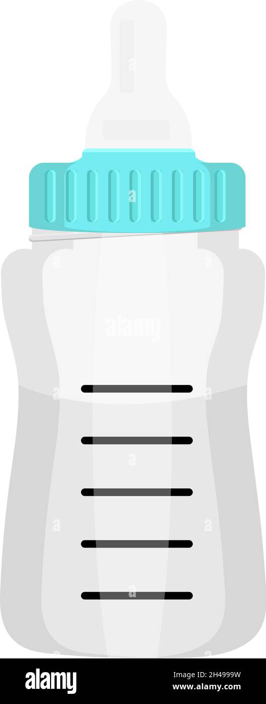 Baby bottle, illustration, vector on a white background Stock Vector ...