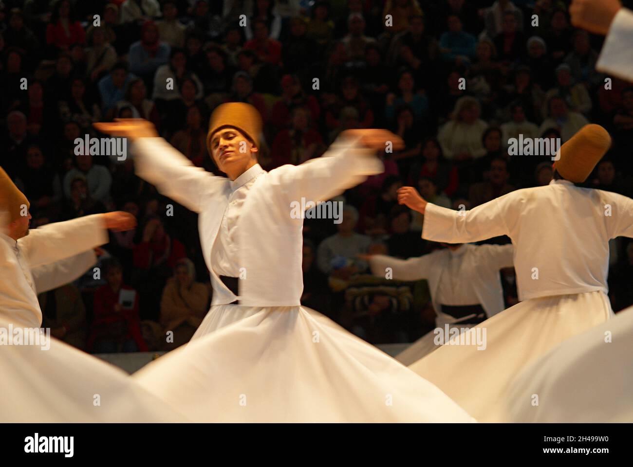 Turkey, Central Anatolia, City of Konya, whirling dervish festival. The