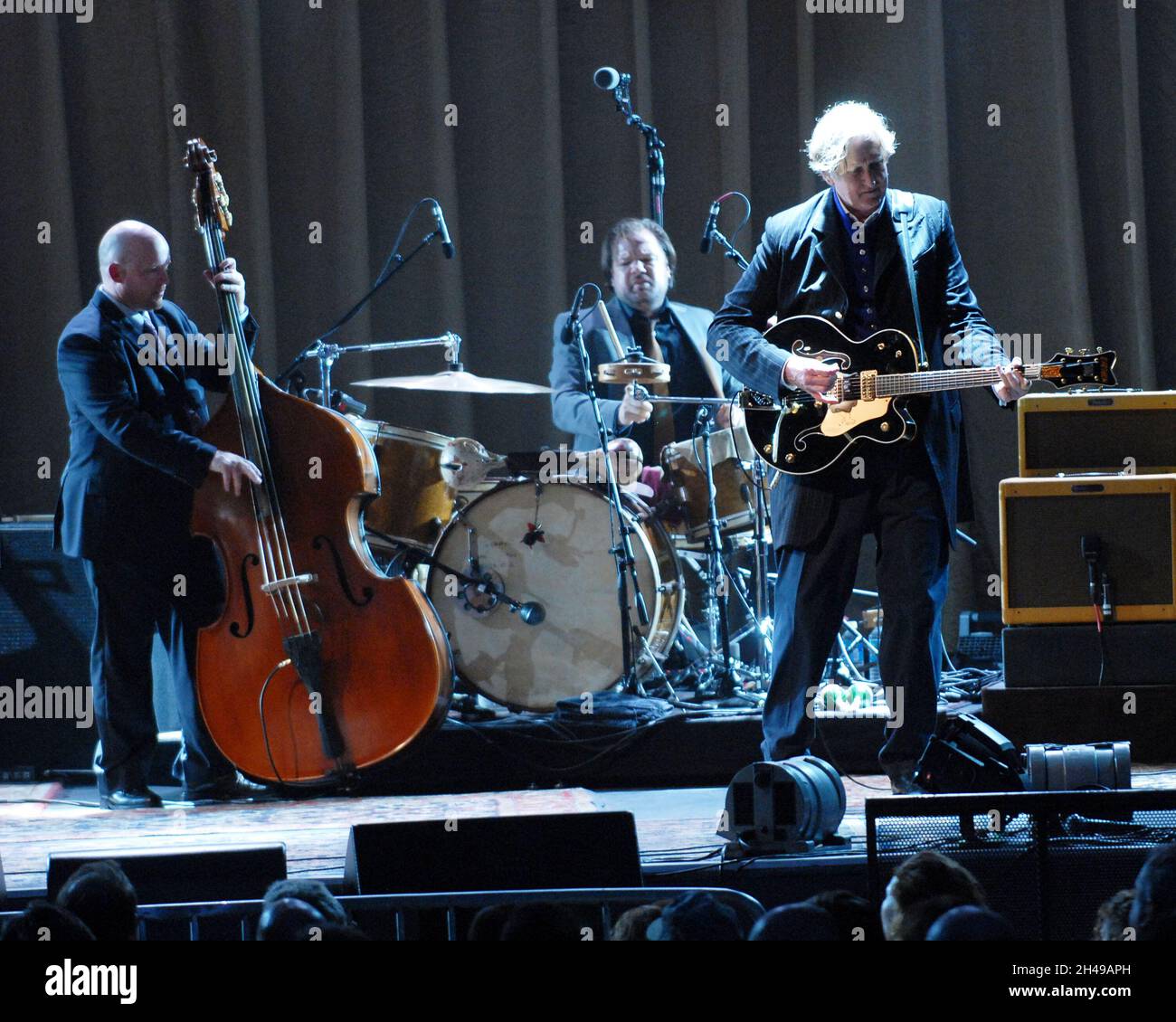 JULY 10: Dennis Crouch, Jay Bellerose, and T. Bone Burnette perform ...