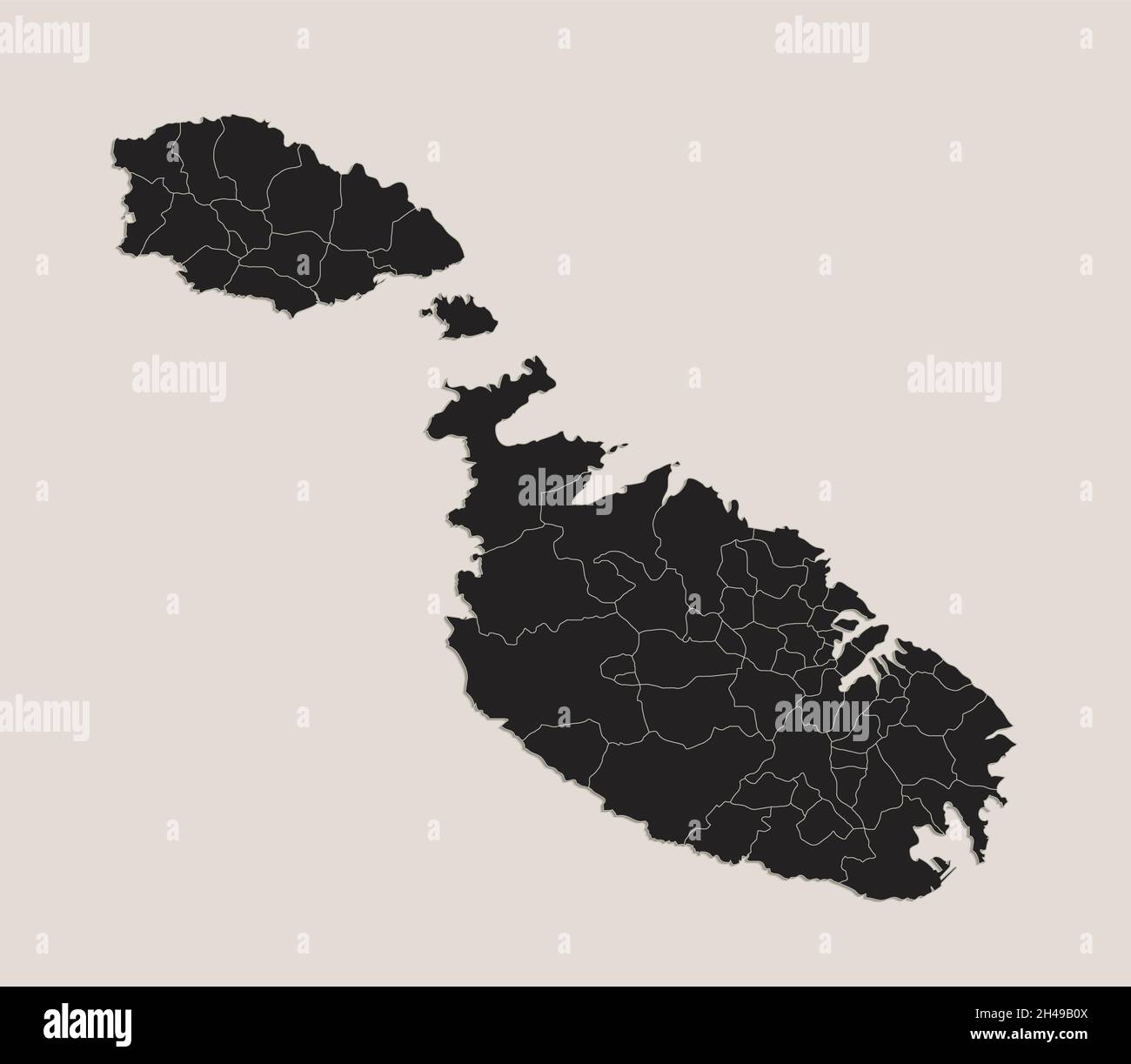 Black map of Malta, design blackboard, blank Stock Photo Alamy