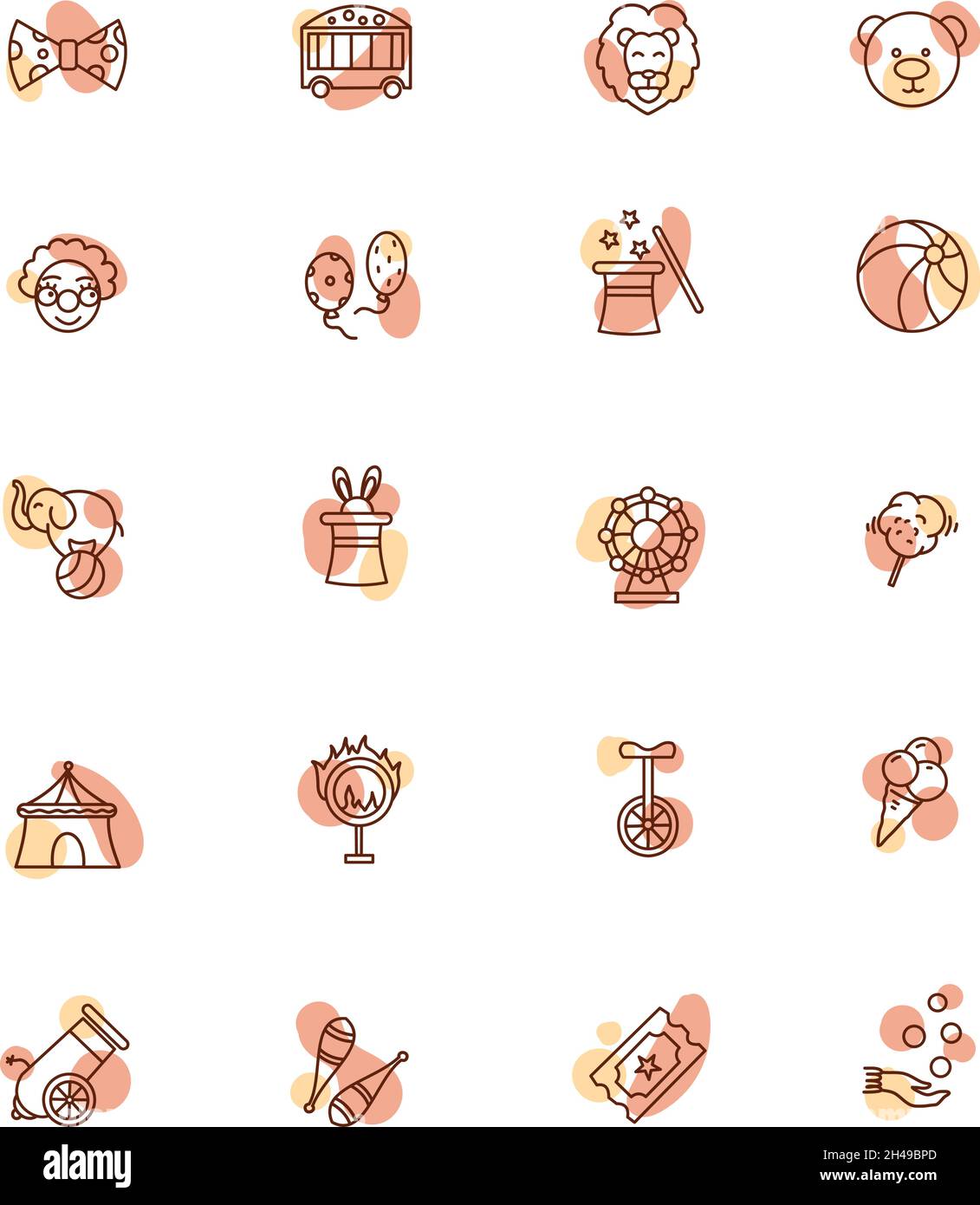 Circus fun, illustration, vector, on a white background. Stock Vector