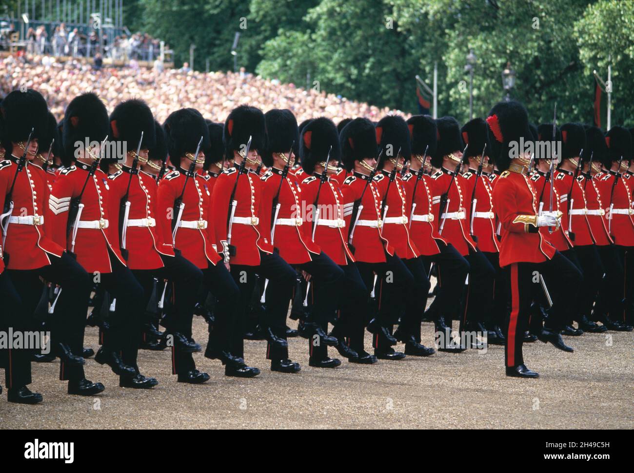 United Kingdom. England. London. Trooping the Colour. Foot guards on parade. Stock Photo