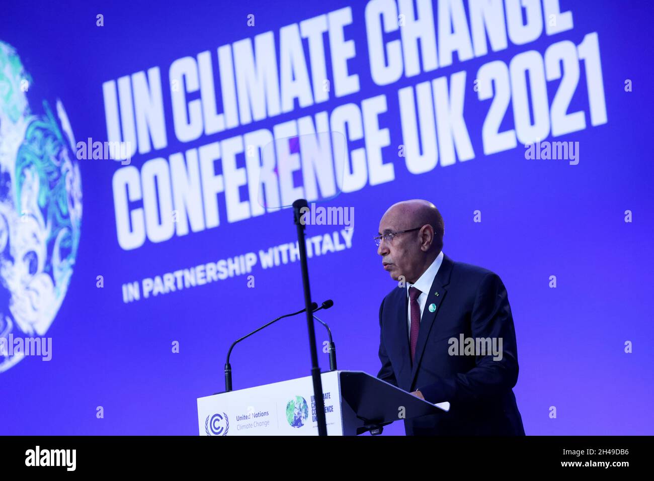 Mauritania President Mohamed Ould El-Ghazouani at the opening ceremony