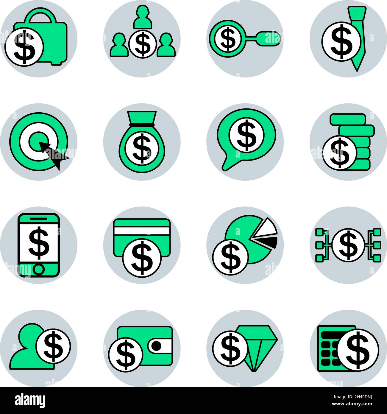 Serious business, illustration, vector, on a white background. Stock Vector