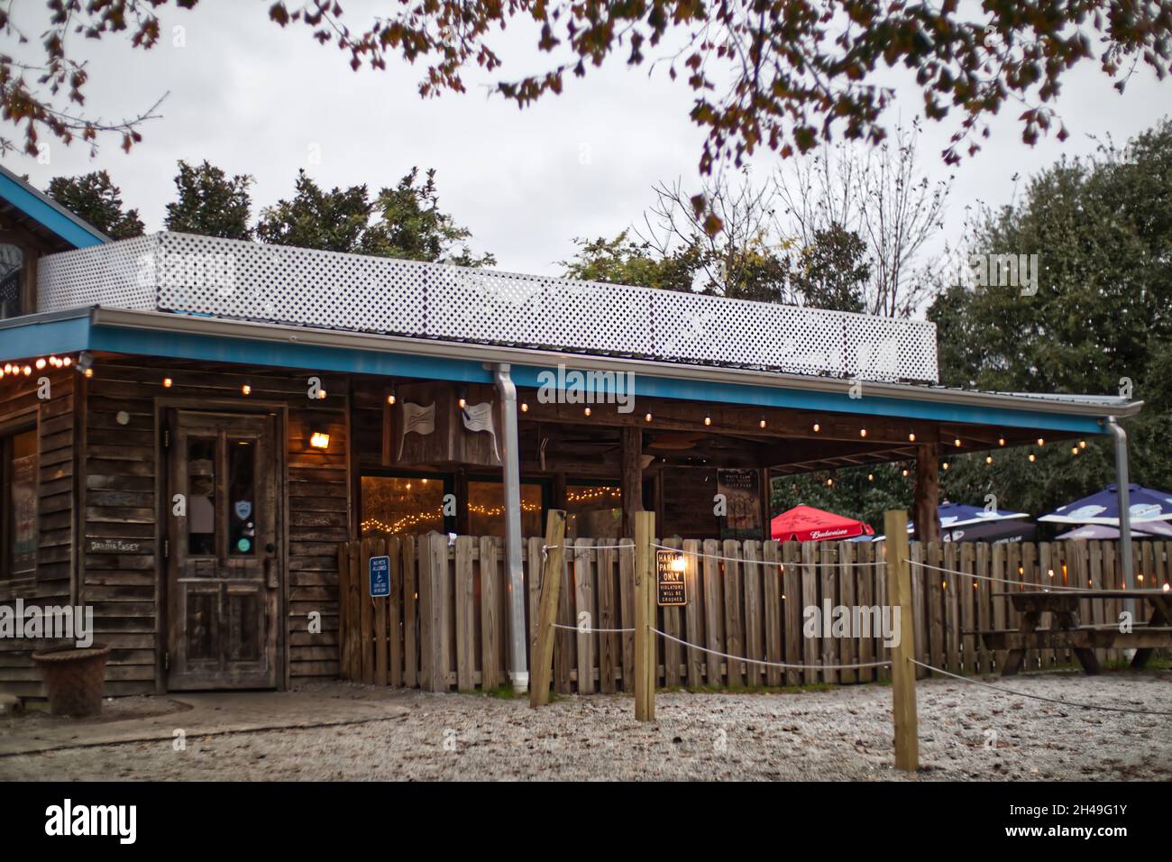 Augusta, Ga USA 12 17 20 A cozy wooden vintage style restaurant