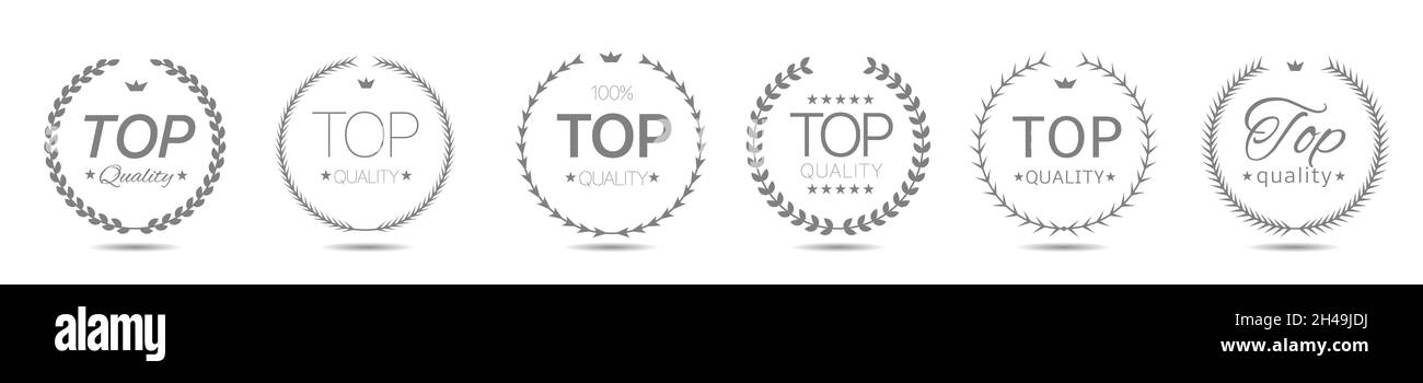 Top quality Vector laurel wreath label set Stock Vector Image & Art - Alamy