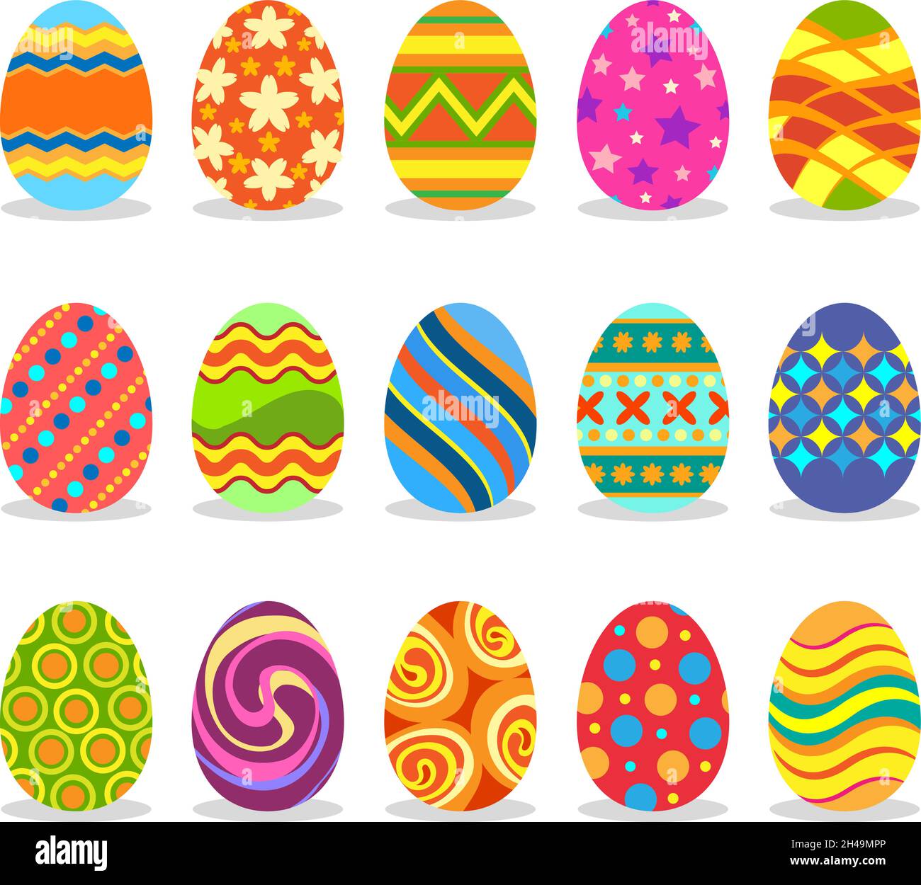 Paint easter eggs Stock Vector