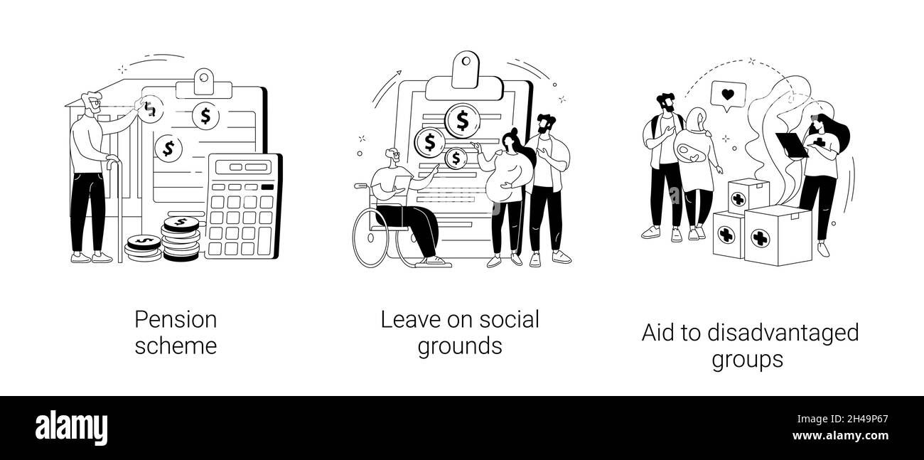 Social care abstract concept vector illustrations Stock Vector Image ...