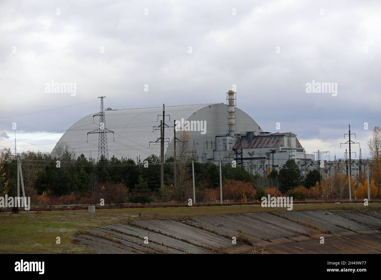Chernobyl New Safe Confinement Stock Photo