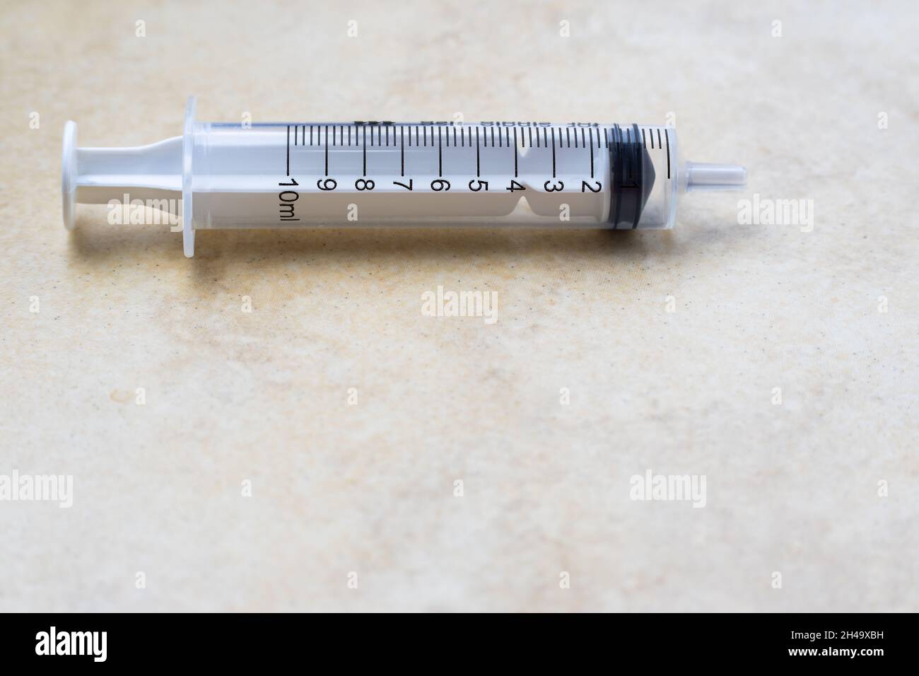 10ml medicinal syringe without needle Stock Photo