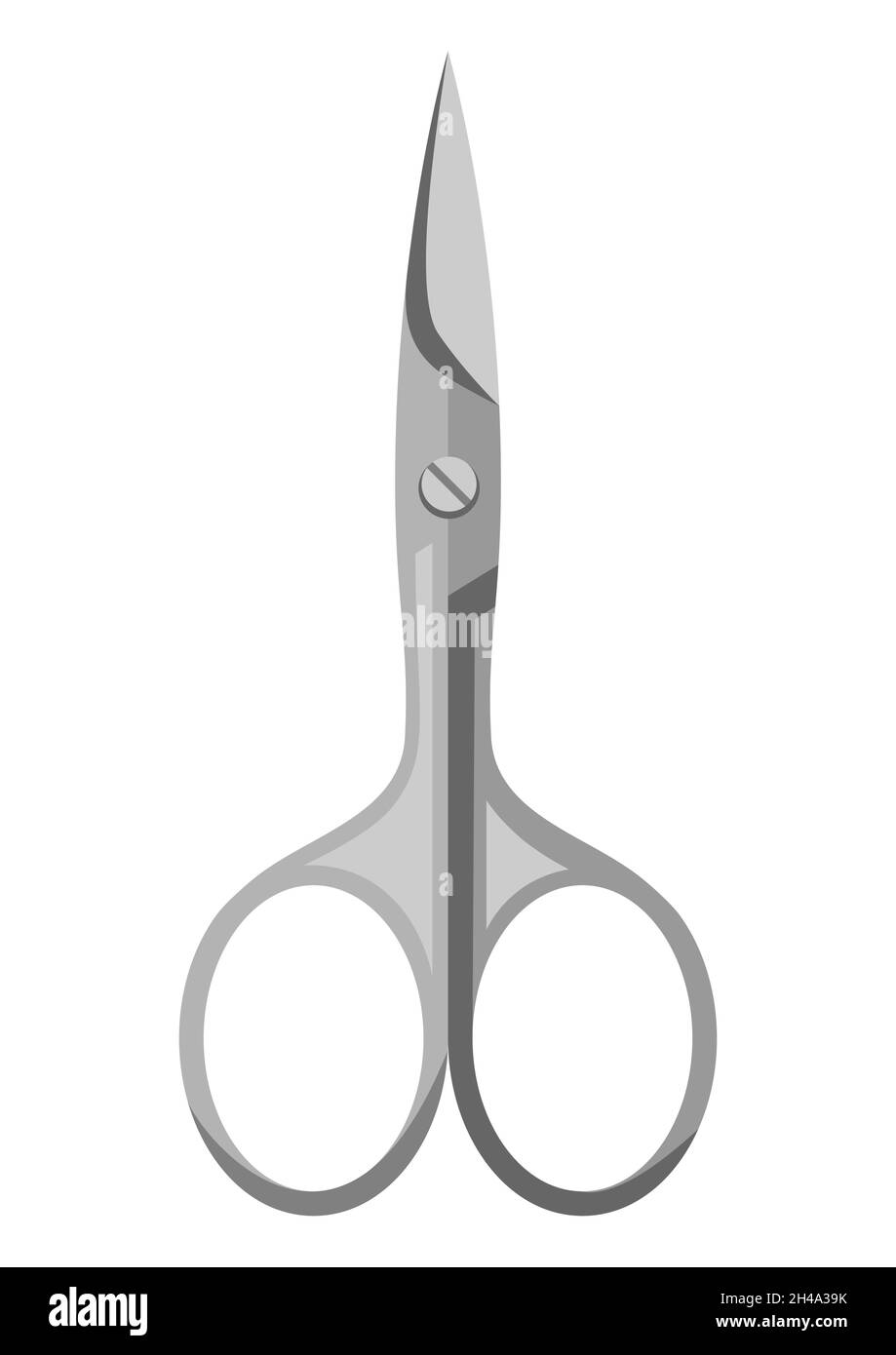 Metal nail scissors. Professional manicure and pedicure tool Stock Vector Image & Art Alamy