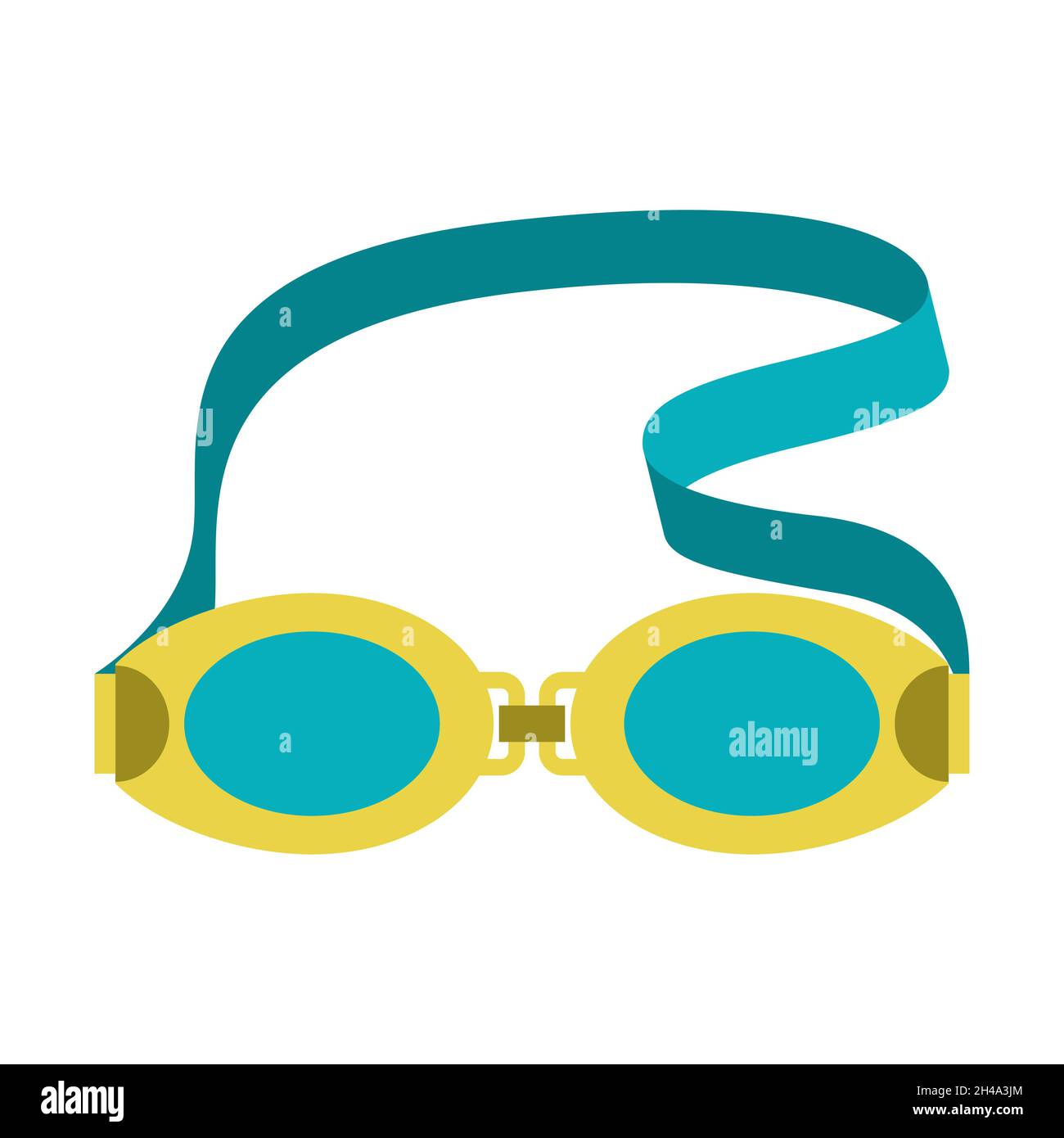 Icon of swimming goggles. Sport equipment illustration. For training