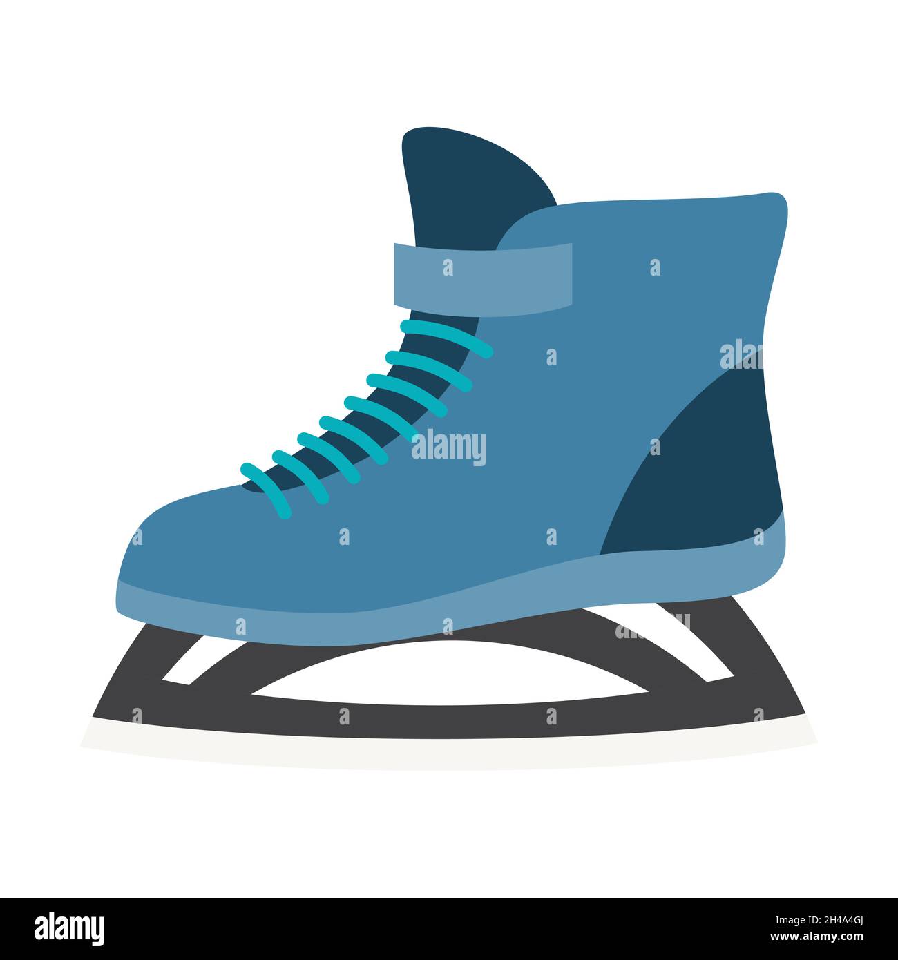Icon of skates. Sport equipment illustration. For training and competition design. Stock Vector