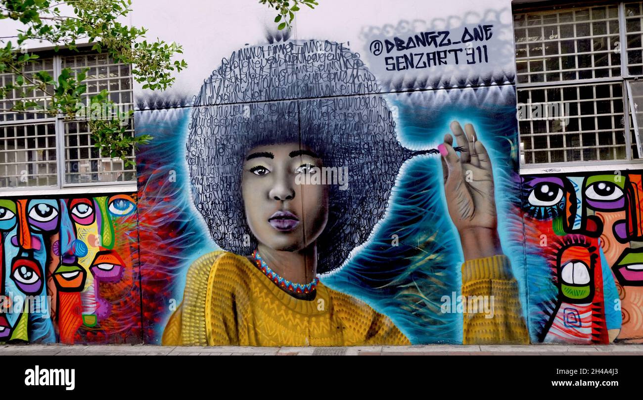 JOHANNESBURG, SOUTH AFRICA Sep 28, 2021 The street art of