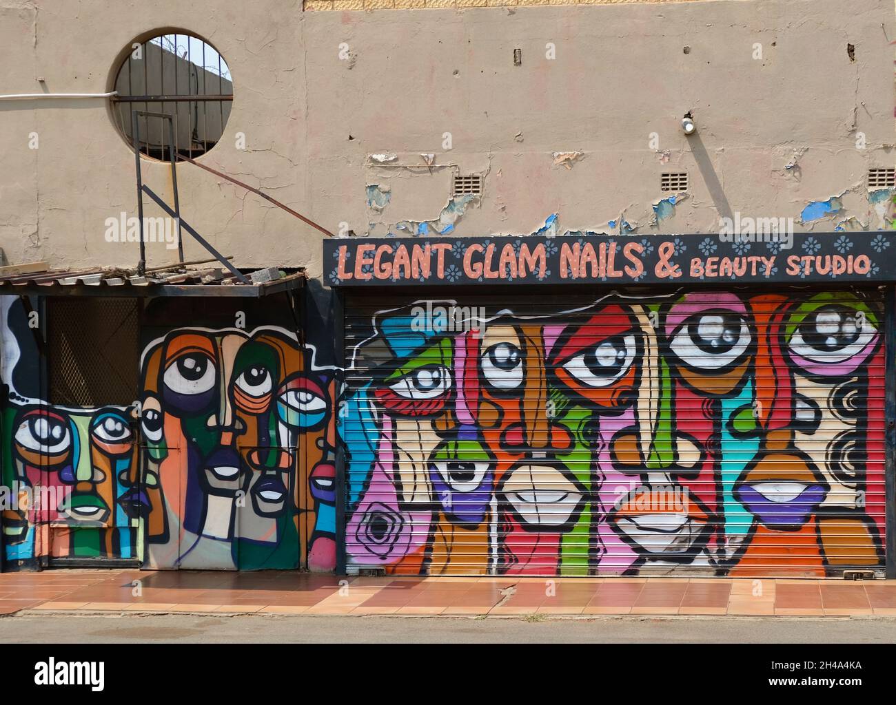 JOHANNESBURG, SOUTH AFRICA Sep 28, 2021 The street art of