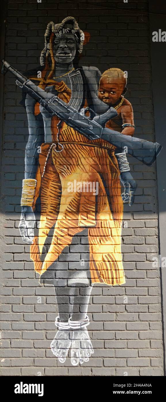 JOHANNESBURG, SOUTH AFRICA Sep 28, 2021 The street art of