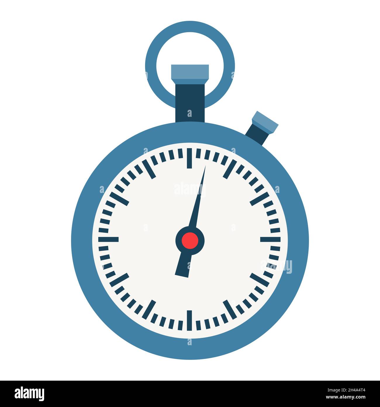 Icon of stopwatch. Sport equipment illustration. For training and competition design Stock