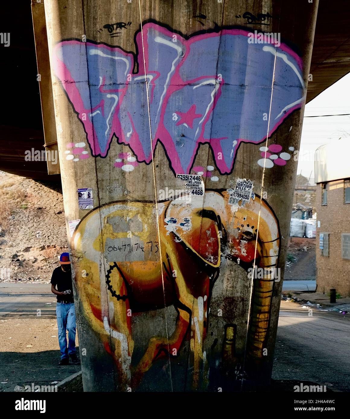 JOHANNESBURG, SOUTH AFRICA Sep 28, 2021 The street art of