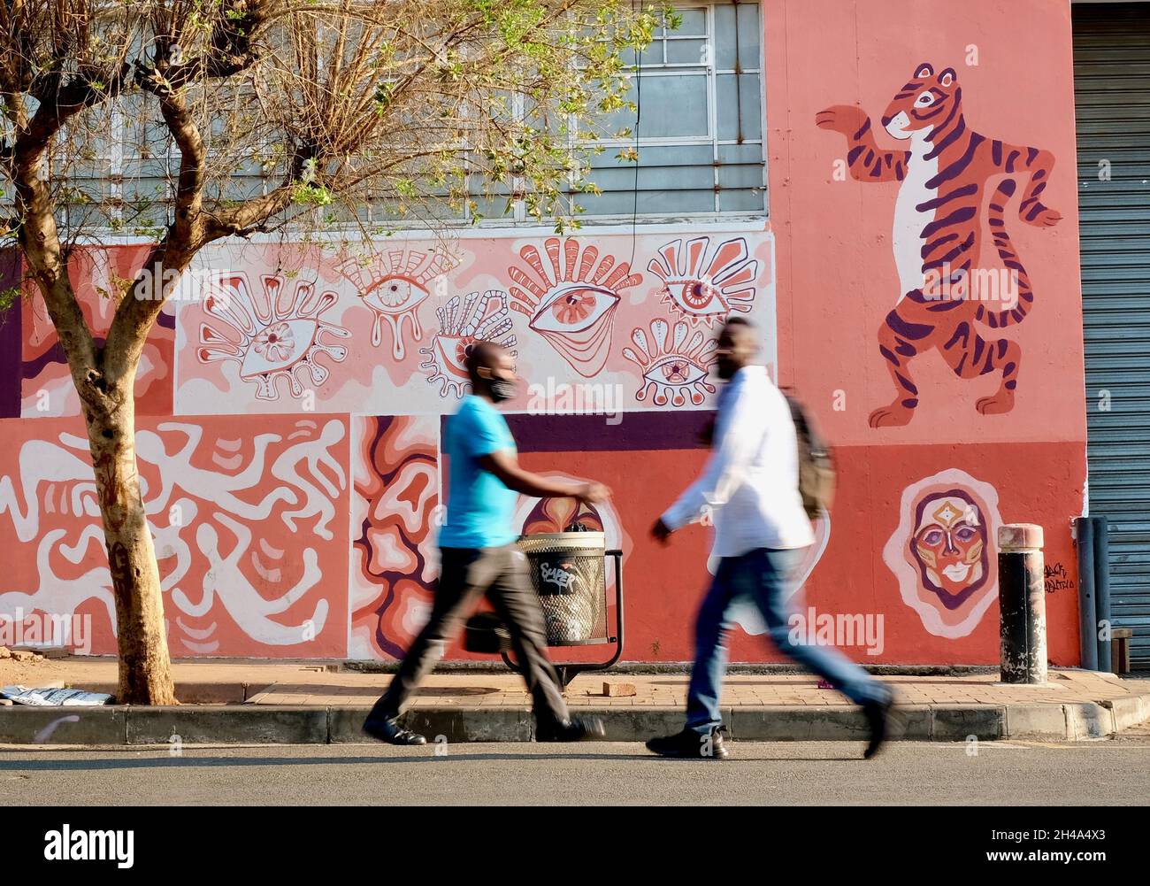 JOHANNESBURG, SOUTH AFRICA Sep 28, 2021 The street art of