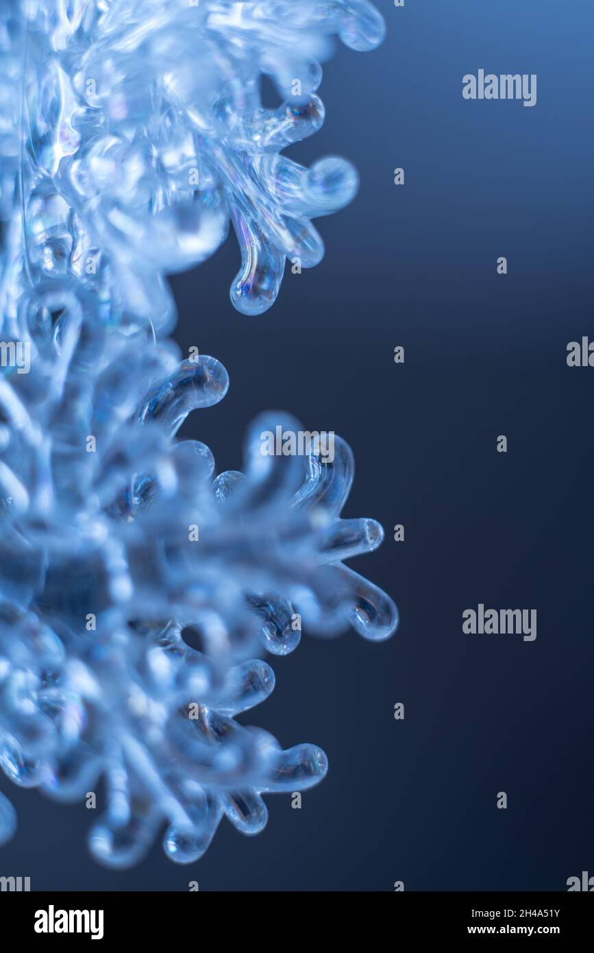 Snowflakes falling on transparent hi-res stock photography and images ...