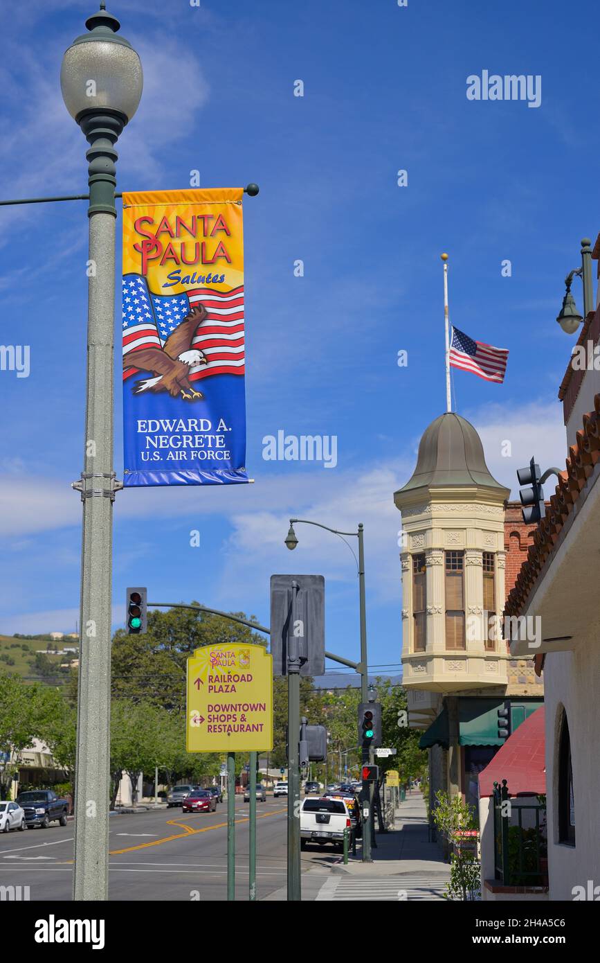 The historic Union Oil Company building on Main Street, Santa Paula CA