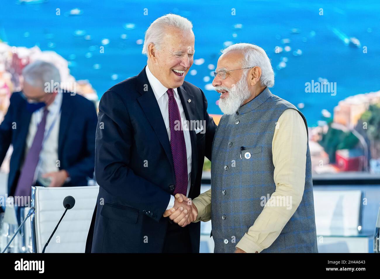 At the G20, President Joe Biden demonstrated the importance of face-to-face diplomacy and what foreign policy for a middle class looks like.   Tomorrow, he heads to Glasgow for COP 26  to continue working with world leaders to meet the moment on climate. Stock Photo