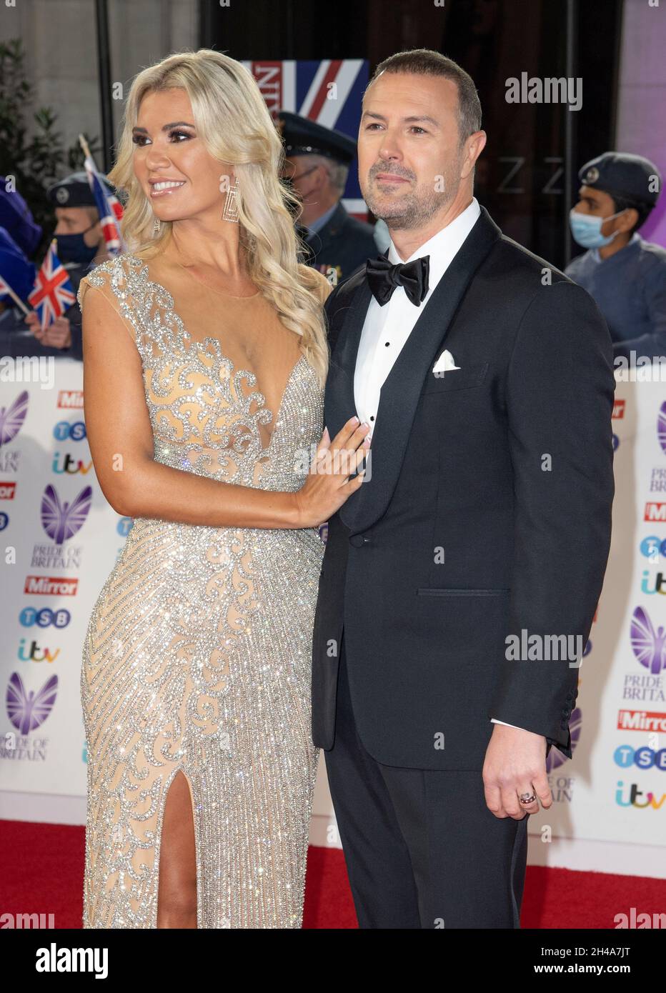 London, UK. 30th Oct, 2021. Paddy McGuinness and Christine McGuinness attend the Pride of Britain awards in partnership with TSB at the Grosvenor House Hotel, Park Street in London. (Photo by Gary Mitchell/SOPA Images/Sipa USA) Credit: Sipa USA/Alamy Live News Stock Photo